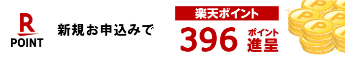 資料請求もしくは新規お申込みで楽天ポイント300ポイント進呈